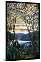Magnolias and Irises, C.1908 (Leaded Favrile Glass)-Louis Comfort Tiffany-Mounted Giclee Print