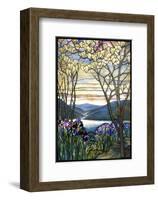 Magnolias and Irises, ca. 1908-Louis Comfort Tiffany-Framed Art Print