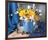 Magnolias and Narcissus-null-Framed Art Print