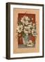 Magnolias En Rouge-Janet Kruskamp-Framed Art Print