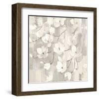 Magnolias in Spring I Neutral-Albena Hristova-Framed Art Print