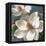 Magnolias on Blue I-Lanie Loreth-Framed Stretched Canvas