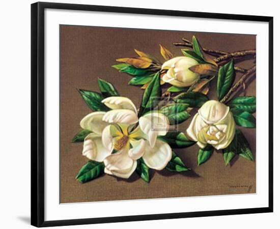 Magnolias-Vladimir Tretchikoff-Framed Art Print