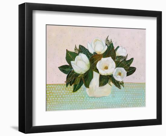 Magnolias-null-Framed Art Print