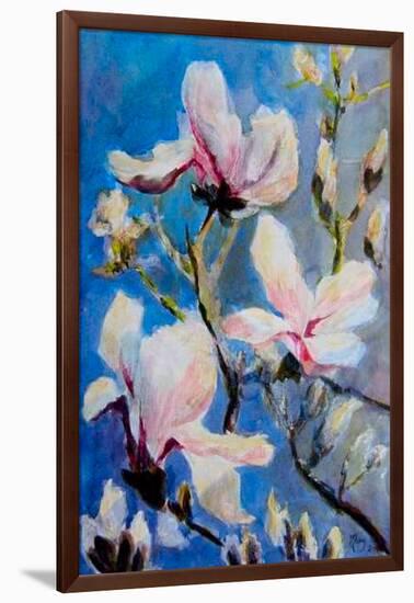 Magnolias-Mary Smith-Framed Giclee Print