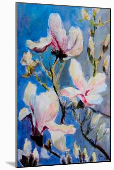 Magnolias-Mary Smith-Mounted Giclee Print