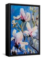 Magnolias-Mary Smith-Framed Stretched Canvas