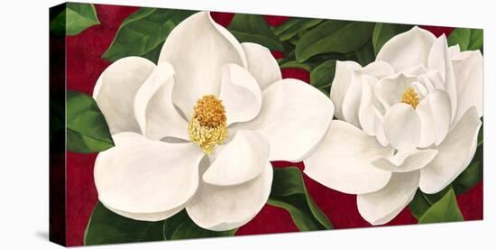 Magnolie in Fiore-Luca Villa-Stretched Canvas