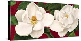 Magnolie in Fiore-Luca Villa-Stretched Canvas