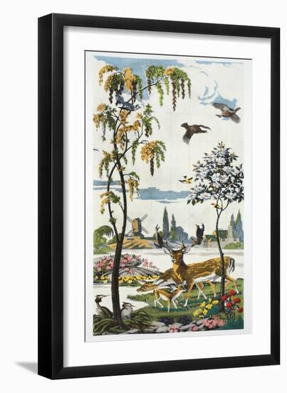 Magnum Opus: Fallow Deer, Pub. 1933 (Colour Litho)-Harry Wearne-Framed Premium Giclee Print
