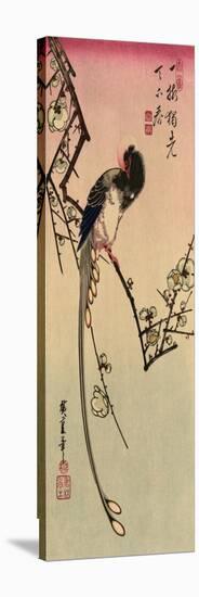 Magpie, 19th Century-Ando Hiroshige-Stretched Canvas