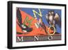 Magpie, Nightingale and Owl-null-Framed Art Print