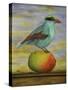 Magpie On A Mango-Leah Saulnier-Stretched Canvas