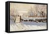 Magpie-Claude Monet-Framed Stretched Canvas