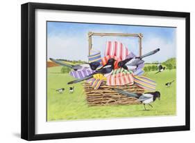 Magpies, 1990-E.B. Watts-Framed Giclee Print