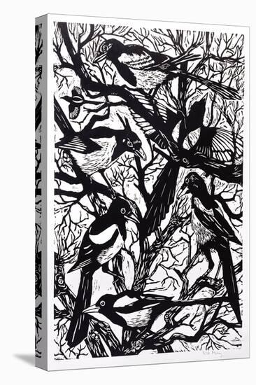 Magpies, 1997-Nat Morley-Stretched Canvas