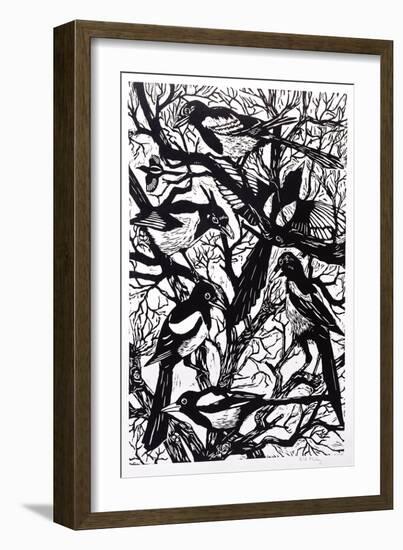 Magpies, 1997-Nat Morley-Framed Giclee Print