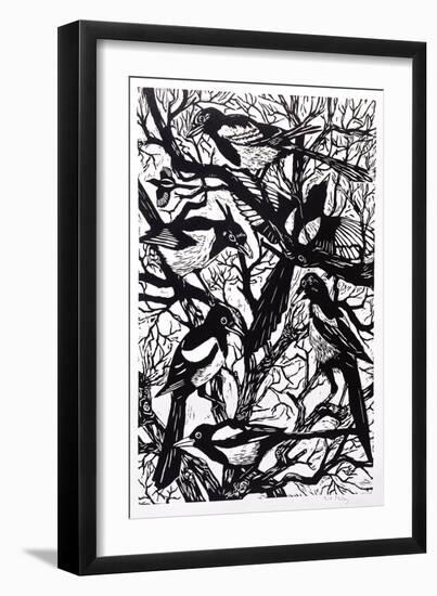 Magpies, 1997-Nat Morley-Framed Giclee Print