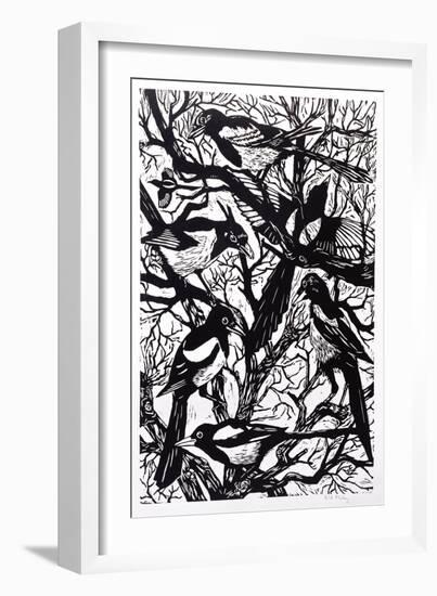 Magpies, 1997-Nat Morley-Framed Giclee Print