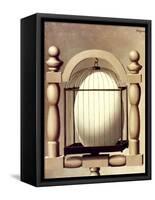 Magritte: Elective-Rene Magritte-Framed Stretched Canvas