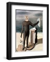 Magritte: Man From The Sea-Rene Magritte-Framed Premium Giclee Print