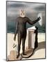 Magritte: Man From The Sea-Rene Magritte-Mounted Premium Giclee Print