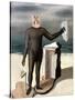 Magritte: Man From The Sea-Rene Magritte-Stretched Canvas