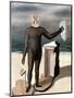 Magritte: Man From The Sea-Rene Magritte-Mounted Giclee Print