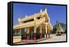 Maha Wizaya Pagoda, Yangon (Rangoon), Myanmar (Burma), Asia-Richard Cummins-Framed Stretched Canvas