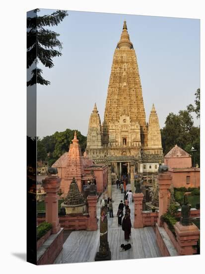 Mahabodhi Temple, Bodh Gaya (Bodhgaya), Gaya District, Bihar, India, Asia-Jochen Schlenker-Stretched Canvas