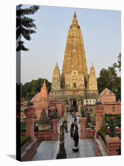 Mahabodhi Temple, Bodh Gaya (Bodhgaya), Gaya District, Bihar, India, Asia-Jochen Schlenker-Stretched Canvas