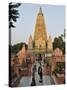 Mahabodhi Temple, Bodh Gaya (Bodhgaya), Gaya District, Bihar, India, Asia-Jochen Schlenker-Stretched Canvas