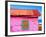 Mahahual Caribbean Pink Wood Painted Wall Textures in Costa Maya Mexico-holbox-Framed Photographic Print