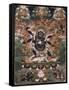 Mahâkâla, sous son aspect Sadbhuja-null-Framed Stretched Canvas