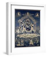 Mahâkâla, sous son aspect Sadbhuja-null-Framed Giclee Print