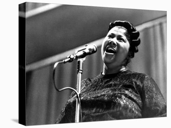 Mahalia Jackson singing in Classic-Movie Star News-Stretched Canvas