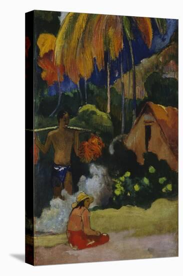 Mahana Maà (Landscape in Tahit)-Paul Gauguin-Stretched Canvas