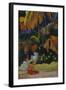 Mahana Maà (Landscape in Tahit)-Paul Gauguin-Framed Giclee Print