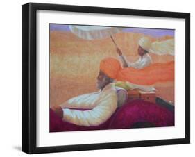 Maharaja and Umbrella-Lincoln Seligman-Framed Giclee Print