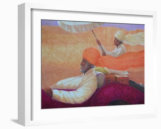 Maharaja and Umbrella-Lincoln Seligman-Framed Giclee Print