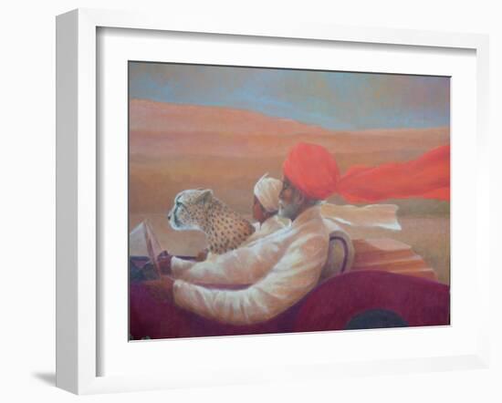 Maharaja, Boy and Cheetah 1-Lincoln Seligman-Framed Giclee Print