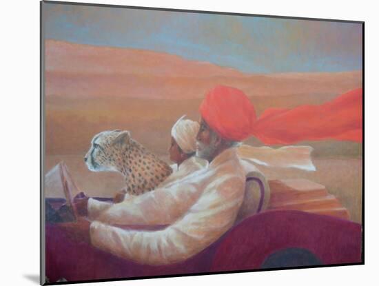 Maharaja, Boy and Cheetah 1-Lincoln Seligman-Mounted Giclee Print