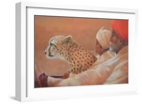 Maharaja, Boy and Cheetah 2-Lincoln Seligman-Framed Giclee Print