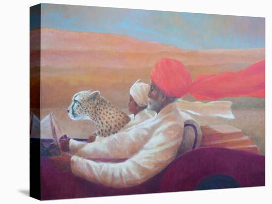 Maharaja, Boy + Cheetah-Lincoln Seligman-Stretched Canvas