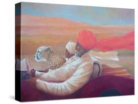Maharaja, Boy + Cheetah-Lincoln Seligman-Stretched Canvas