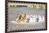 Maharaja Gulab Singh on Lake Wular in Kashmir, C.1840-null-Framed Giclee Print