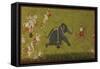 Maharaja Jagat Singh Pursuing an escaped Elephant. Mewar, circa 1745-null-Framed Stretched Canvas