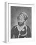 Maharaja Mansinhji Ii, Raj Sahib of Dhrangadhra (Engraving)-English Photographer-Framed Giclee Print