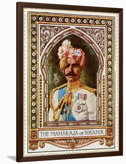 Maharaja of Bikaner, Stamp-null-Framed Photographic Print