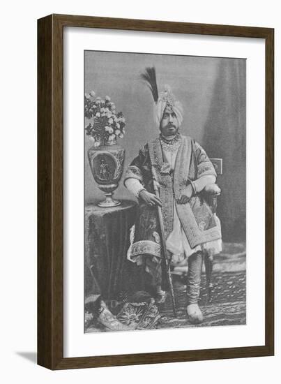 Maharaja Pratap Singhji of Jammu and Kashmir (Engraving)-English Photographer-Framed Giclee Print